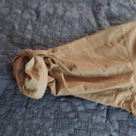 COLUMBIA Size L Tan Elegant Formal Shirt Blouse - Picture 11 of 11